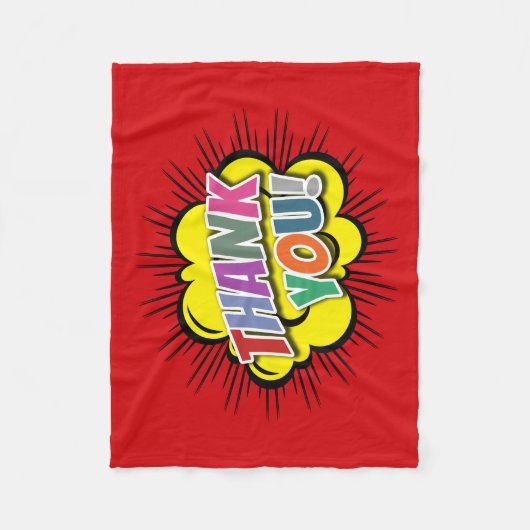 Vielen Dank Fleecedecke (Vorderseite)