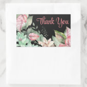 Vielen Dank, Floral Art Sticker (Tasche)