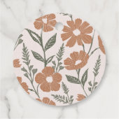 Vielen Dank, Floral Baby in Blütendusche Geschenkanhänger (Rückseite)