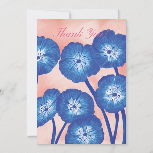 Vielen Dank, Floral Card Dankeskarte (Vorderseite)