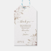 Vielen Dank Floral Gastgeschenk Hochzeit Geschenkt Geschenkanhänger (Vorderseite)