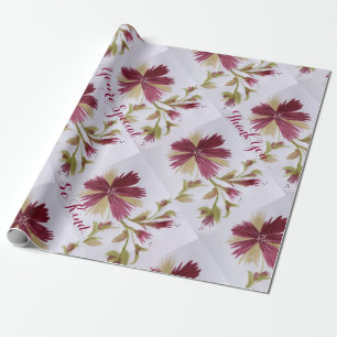 Vielen Dank, Floral Geschenke Wrap Geschenkpapier