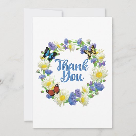Vielen Dank - Floral Handwriting Vielen Dank (Vorderseite)