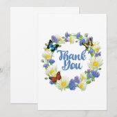 Vielen Dank - Floral Handwriting Vielen Dank (Vorne/Hinten)