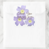 Vielen Dank, florale Brautparty Stickers (Tasche)