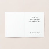 Vielen Dank Foil Card Folienkarte (Innenseite)