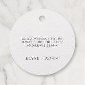 Vielen Dank Foil Favor Tag (Rückseite)