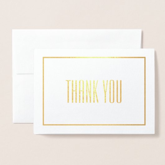 Vielen Dank Folienkarte (Vorderseite mit Umschlag)