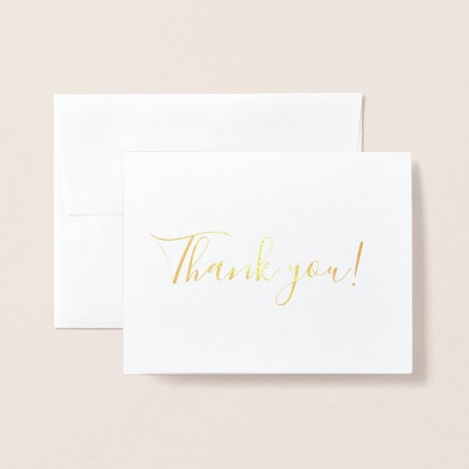 Vielen Dank Folienkarte (Vorderseite mit Umschlag)