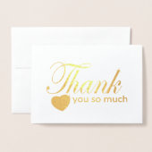 Vielen Dank Folienkarte (Vorderseite mit Umschlag)