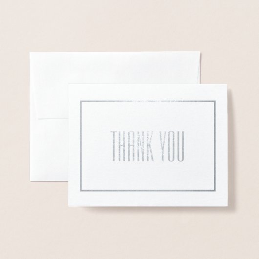 Vielen Dank Folienkarte (Vorderseite mit Umschlag)