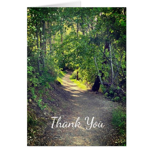 Vielen Dank Forest Trail Wilderness Friedlich Szen (Vorne)