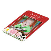 Vielen Dank Foto Farm 3x4 Zoll Premium Magnet (Linke Seite)