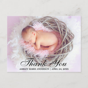 Vielen Dank Foto New Baby Postkarte