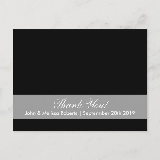 Vielen Dank Foto Postkarte für Hochzeitsfoto (Vorderseite)