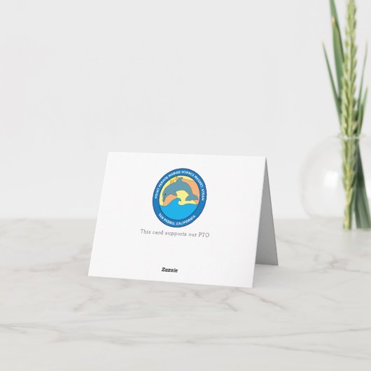 Vielen Dank, Foto und Logo der Farbstifte Dankeskarte (Rückseite)