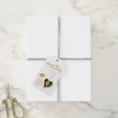 Vielen Dank Foto White and Gold 2025 Abschluss Geschenkanhänger (Mit Garn)