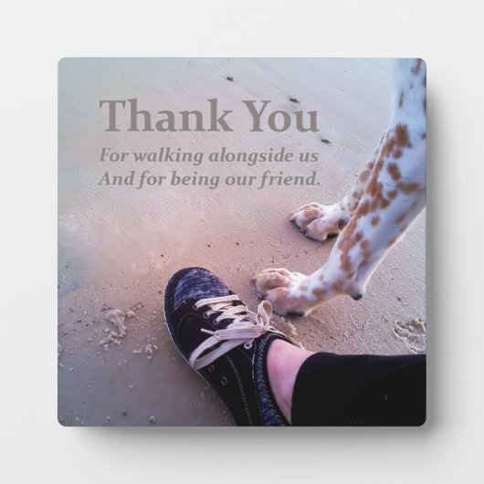 Vielen Dank Fotoplatte (Vorderseite)