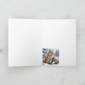 Vielen Dank Foxes Animal Wildlife Nature Art Karte (Innenseite)
