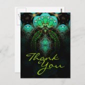 Vielen Dank Fraktal Art Postcard - Individuell Postkarte (Vorne/Hinten)