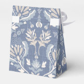 Vielen Dank, Französisch Damask Blue Geschenkschachtel (Rückseite)