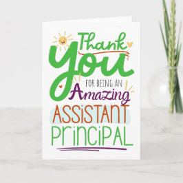 Vielen Dank Frau Assistant Principal Würdigung Karte