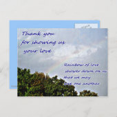 Vielen Dank, Frau Postcard Postkarte (Vorne/Hinten)