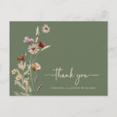 Vielen Dank, Frau Sage Floral Postcard Postkarte (Vorderseite)