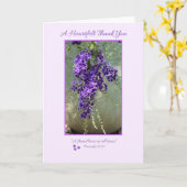 Vielen Dank, Freund Heartfelt Blank Inside Lila Karte (Gelbe Blume)