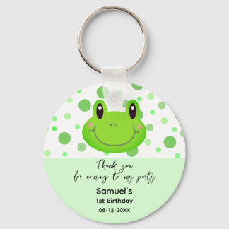 Vielen Dank Frog Confetti Kindergeburtstag Gastges Schlüsselanhänger