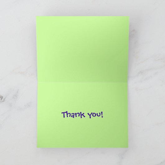 Vielen Dank! - Frösche mit Herz Dankeskarte (Innenseite)