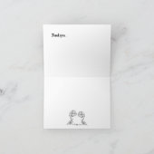 Vielen Dank: Frühlingsblumen Dankeskarte (Innenseite)