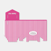 Vielen Dank Fuchsia Simple Stripes Pattern Geschenkschachtel (Ungefaltet)