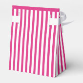 Vielen Dank Fuchsia Simple Stripes Pattern Geschenkschachtel (Rückseite)