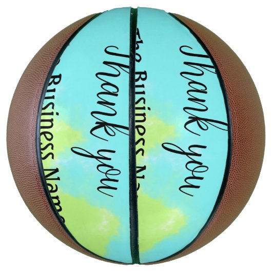 Vielen Dank, fügen Sie den Text für den Firmenname Basketball (Vertikal)