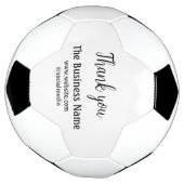 Vielen Dank, fügen Sie den Text für den Firmenname Fußball (Gedreht)