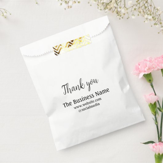 Vielen Dank, fügen Sie den Text für den Firmenname Geschenktütchen (Versiegelt)