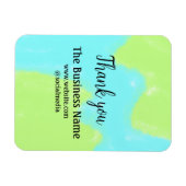 Vielen Dank, fügen Sie den Text für den Firmenname Magnet (Horizontal)