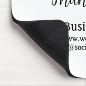 Vielen Dank, fügen Sie den Text für den Firmenname Mousepad (Ecke)