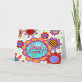 Vielen Dank, Fun Floral Karte (Vorderseite)