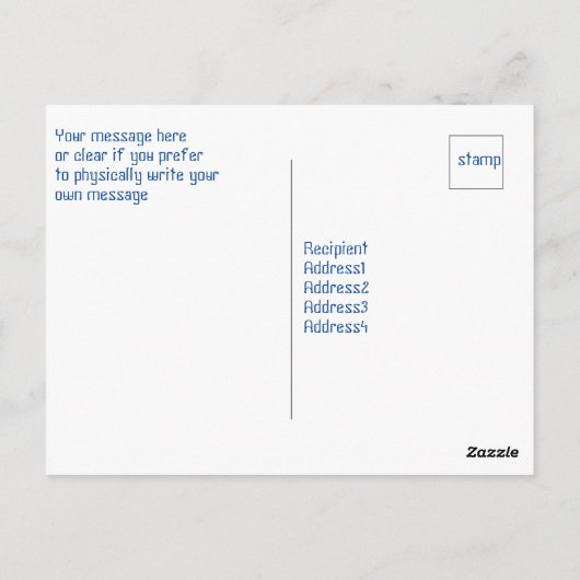 Vielen Dank Funny Donkey Postcard Postkarte (Rückseite)