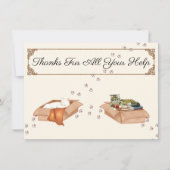 Vielen Dank für all Ihre Hilfe! Katzen in Kisten,  Dankeskarte (Vorderseite)