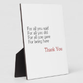 Vielen Dank für alle Fotoplatte (Seite)