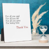 Vielen Dank für alle Fotoplatte (Seite)