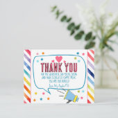 Vielen Dank für alle Heldenkarte Postkarte (Stehend Vorderseite)