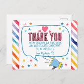 Vielen Dank für alle Heldenkarte Postkarte (Vorne/Hinten)