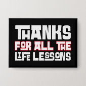 Vielen Dank für alle Lebensstunden Typografie-Tast Button (Vorderseite)