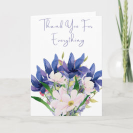 Vielen Dank für alles Blume Bouquet Karte