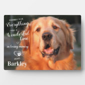 Vielen Dank für alles Foto zum Hundeschutz für Hau Fotoplatte (Vorderseite)