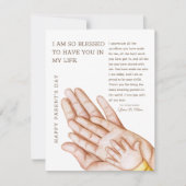 Vielen Dank für alles, Mama und Vater Card Dankeskarte (Vorderseite)